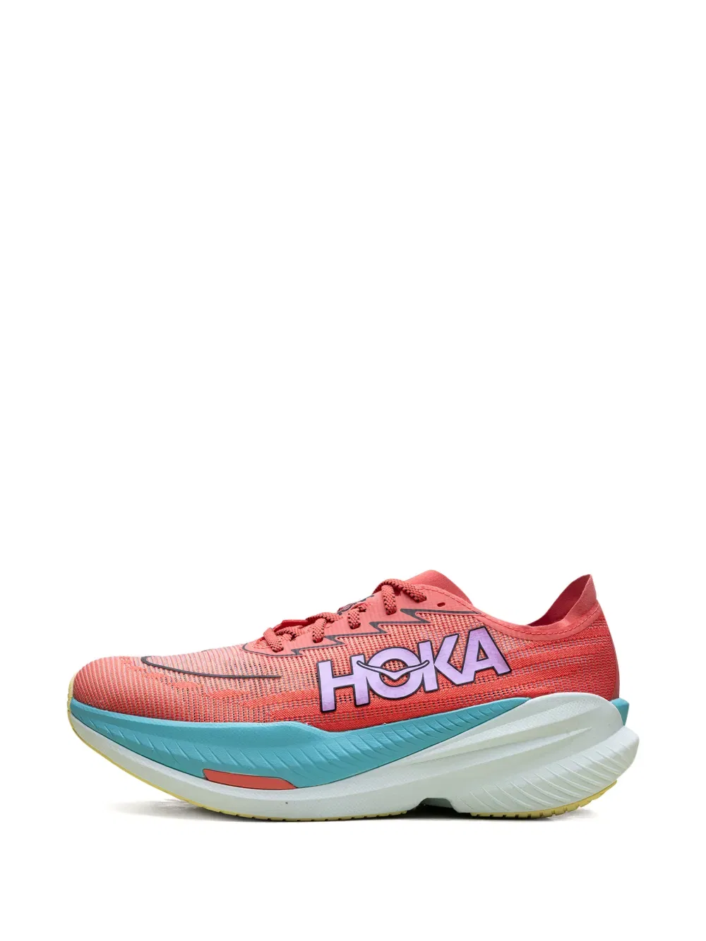 Низкие кроссовки Mach x 2 с логотипом Hoka, розовый