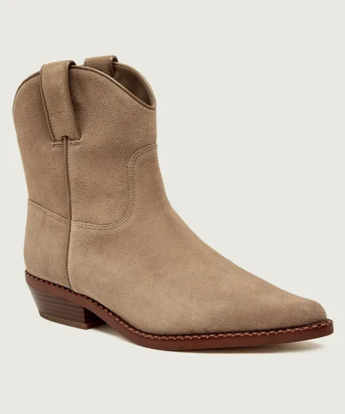 Кожаные ботинки Noemie Texan Michael Kors, бежевый