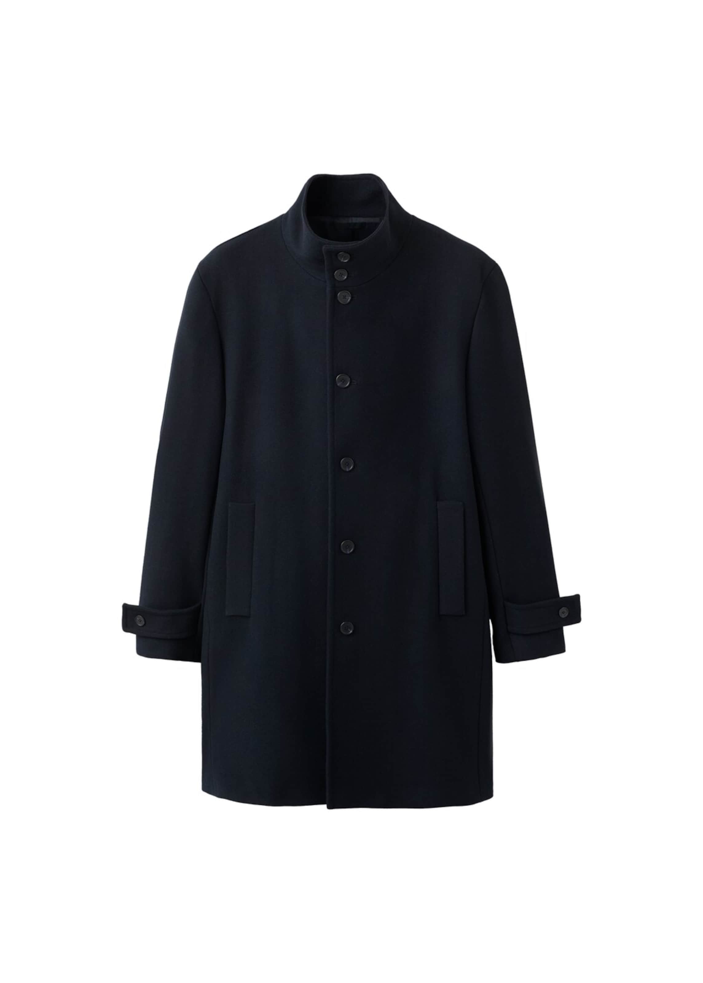 

MANGO MAN Демисезонное пальто 'Funnel' в синем цвете