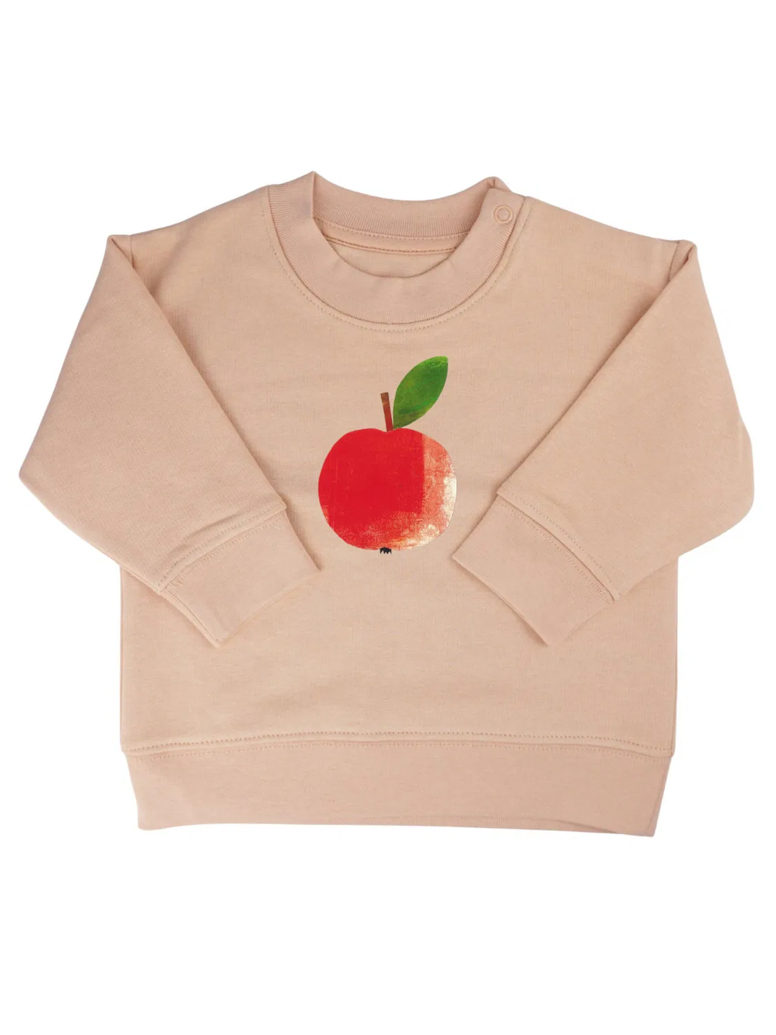 Свитер 'Meladi Kinder Baby-Свитер aus Biobaumwolle - Apfel auf Creme Latte' Meladi, Cream