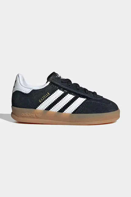 Кроссовки замшевые Gazelle Indoor Adidas Originals, черный