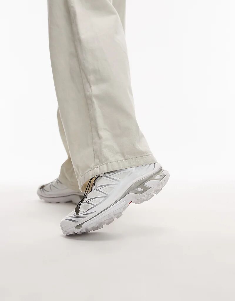 Кроссовки Salomon XT-6 GTX унисекс белого и серебристого цветов — фото 2
