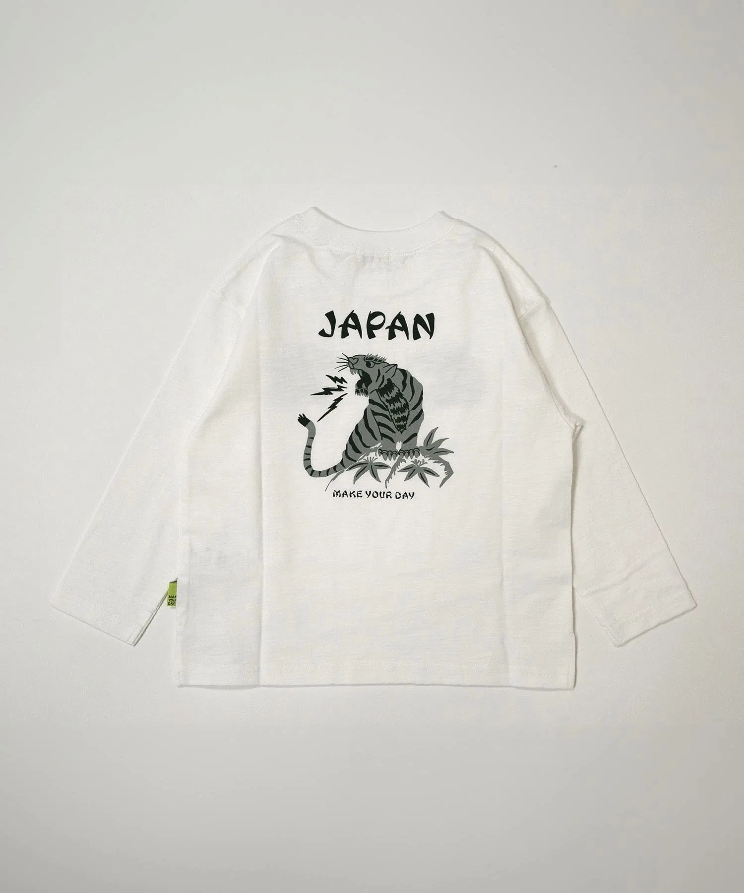 Детская футболка MAKE YOUR DAY JAPAN с тигром и длинным рукавом