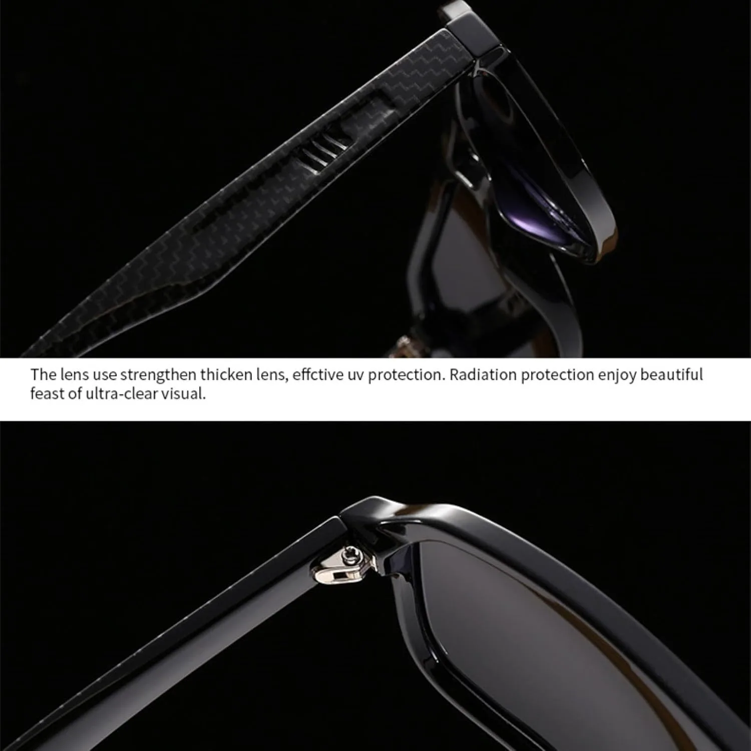 

Роскошные винтажные классические солнцезащитные очки для женщин и мужчин в стиле панк, для активного отдыха и вождения, большая оправа TYUVIVO, Black Gray