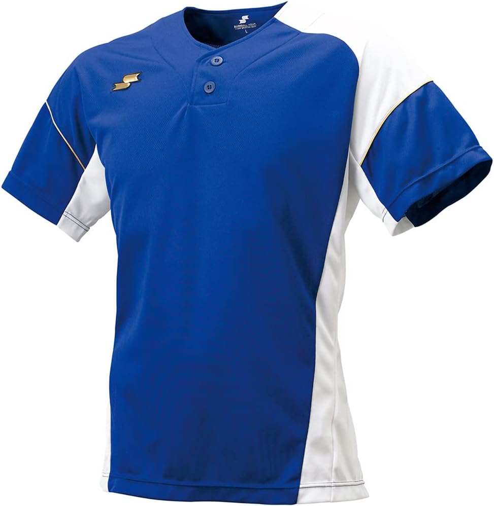 

Бейсбольная футболка SSK Baseball Wear BT2290 мужская, белый/синий