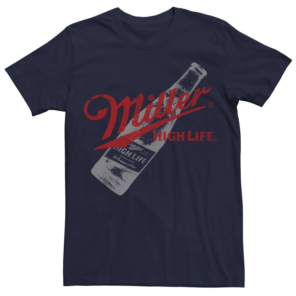 

Мужская футболка с рисунком Miller High Life Licensed Character, темно-синий