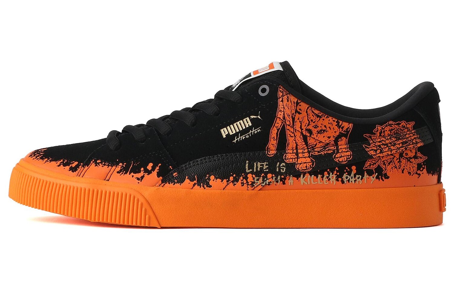

Кроссовки PUMA Suede Skate X Hirotton 'Black Orange'