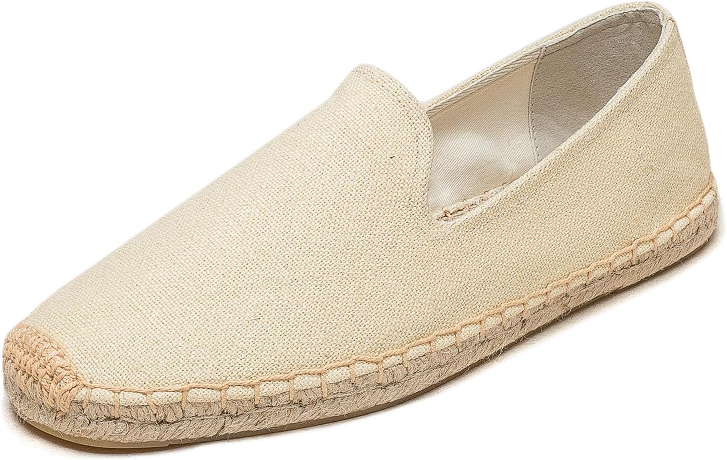 

Мужские повседневные и удобные льняные веганские холщовые туфли, мужские лоферы, с противоскользящей подошвой, подходящие для любого случая летом, весной и осенью Eobzunu, Apricot