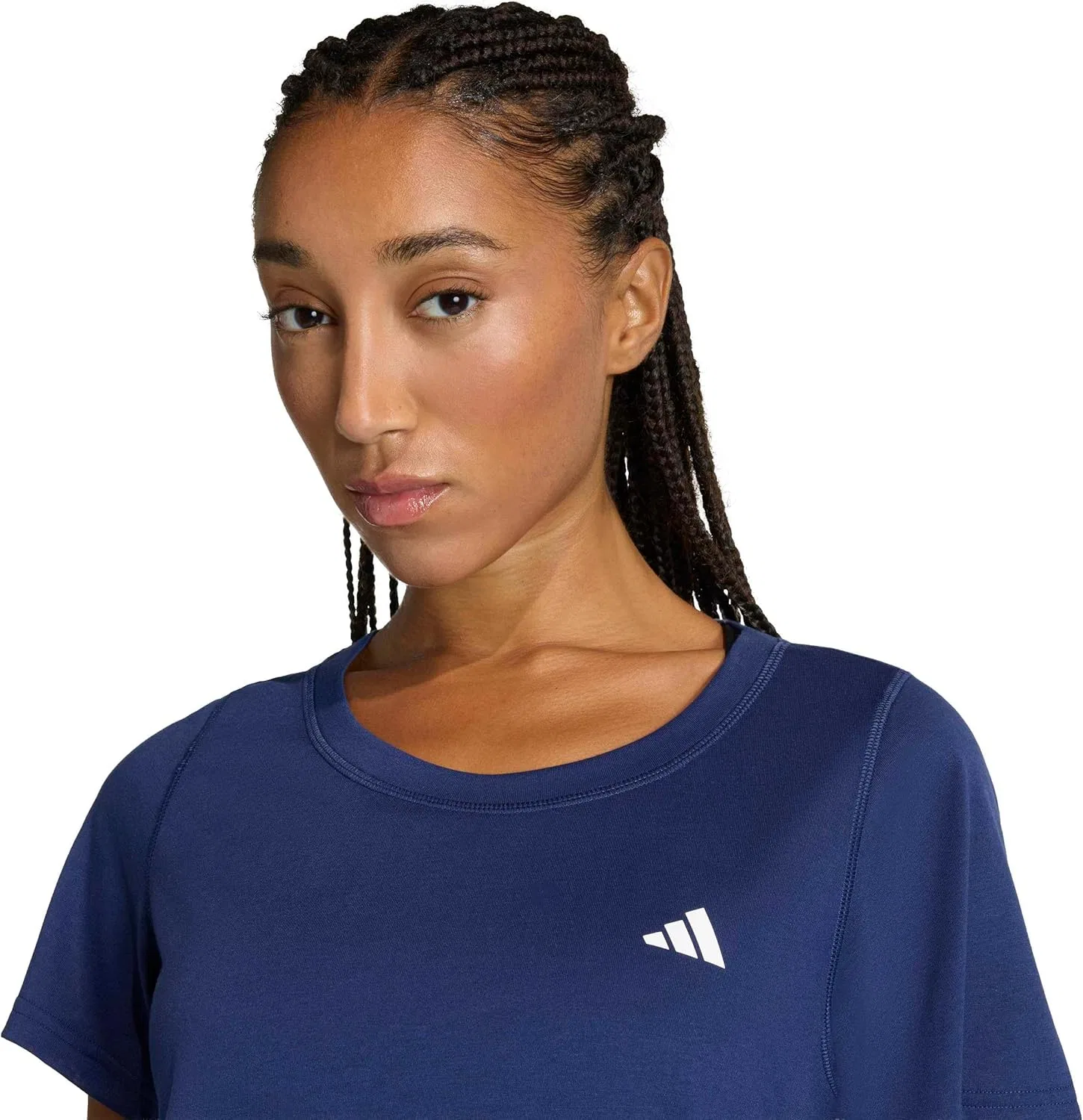 Футболка для тренировок adidas, темно-синяя — фото 4