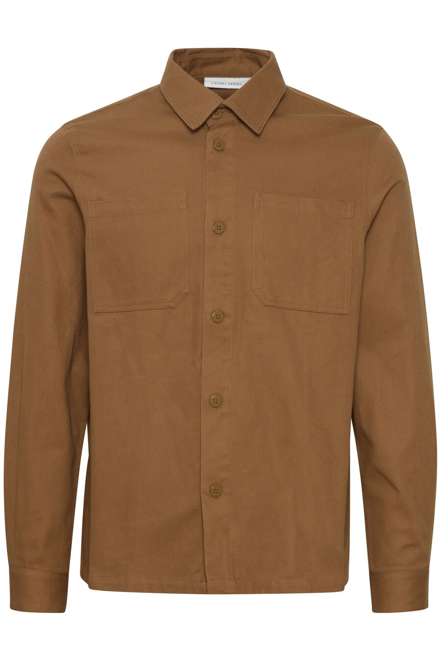 

Рубашка на пуговицах классического кроя Casual Friday Anton, коричневый