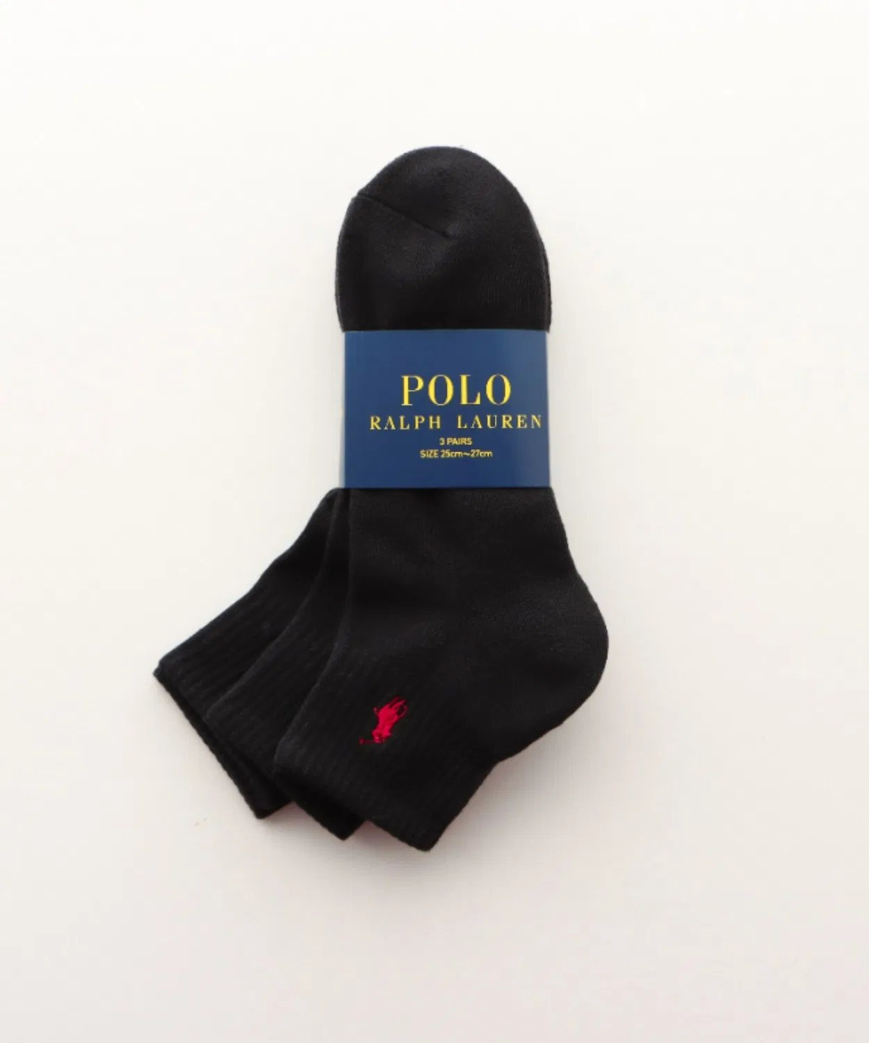 Носки POLO RALPH LAUREN 3 пары, короткие, розовые — фото 3
