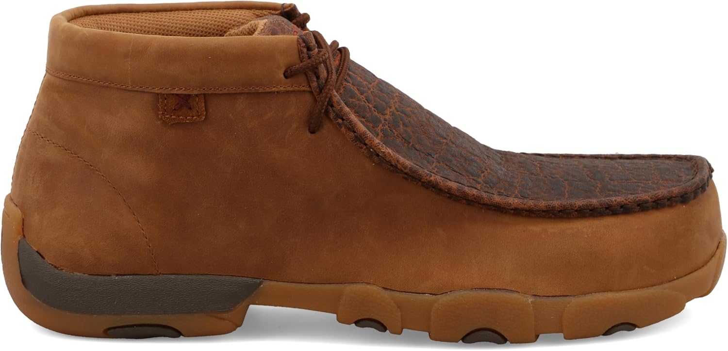 Ботинки Twisted X мужские Work Nano с композитным носком, модель Chukka Driving Moc — фото 4