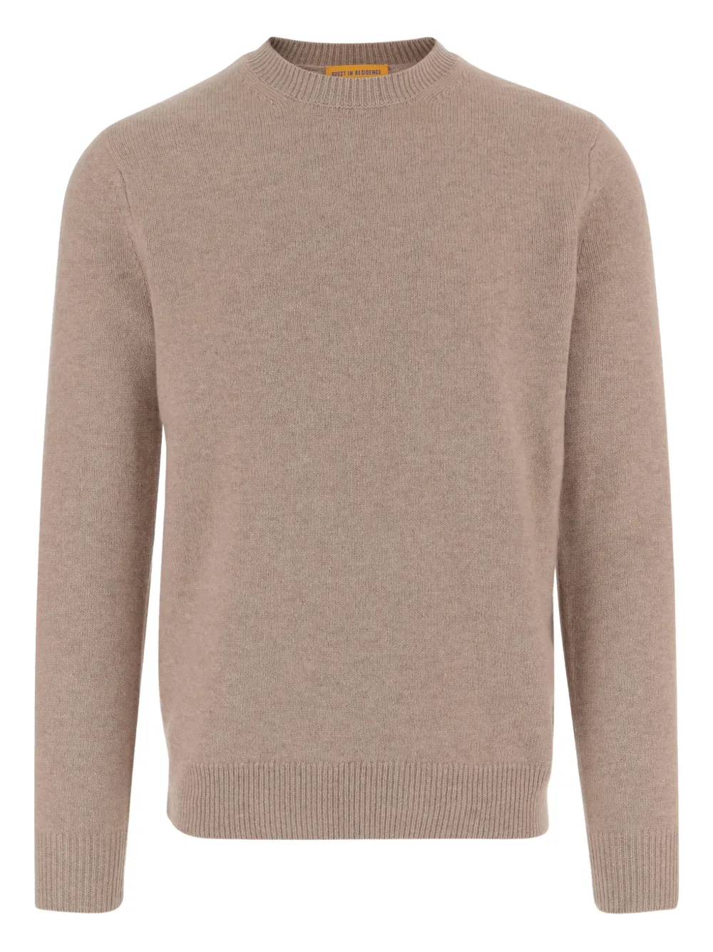 

Кашемировый свитер с круглым вырезом и рубчатым низом Guest In Residence, нейтральный