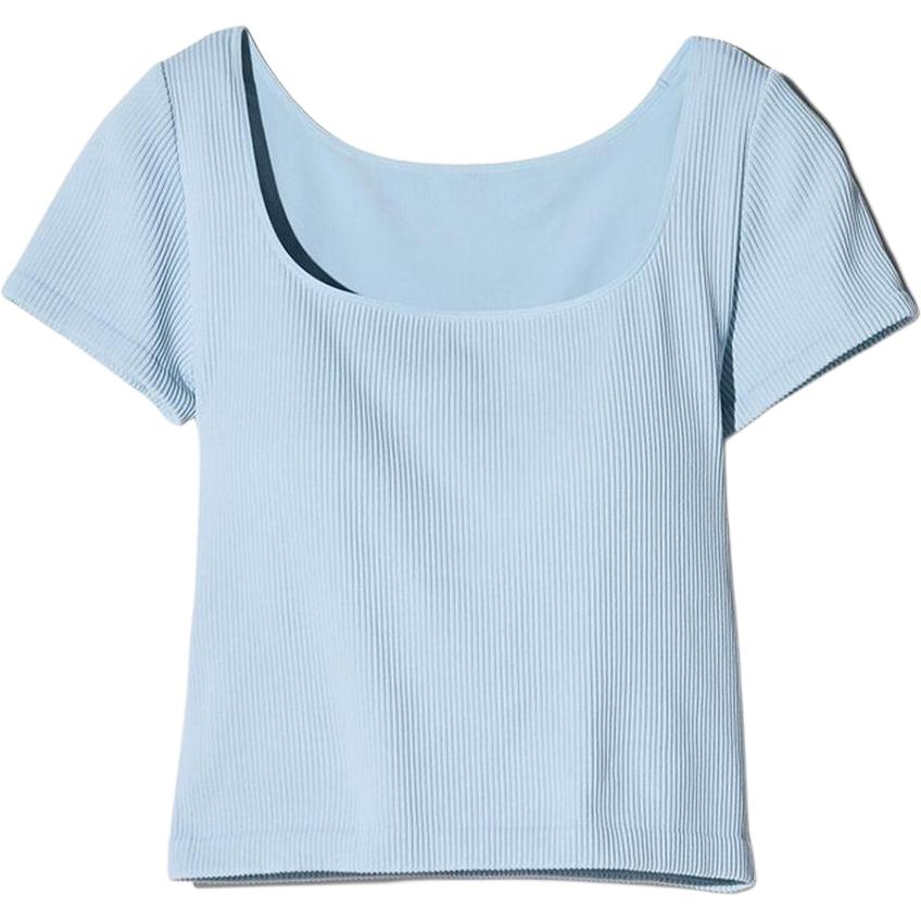 

Футболка женская, цвет морской волны UNIQLO, Aqua Blue