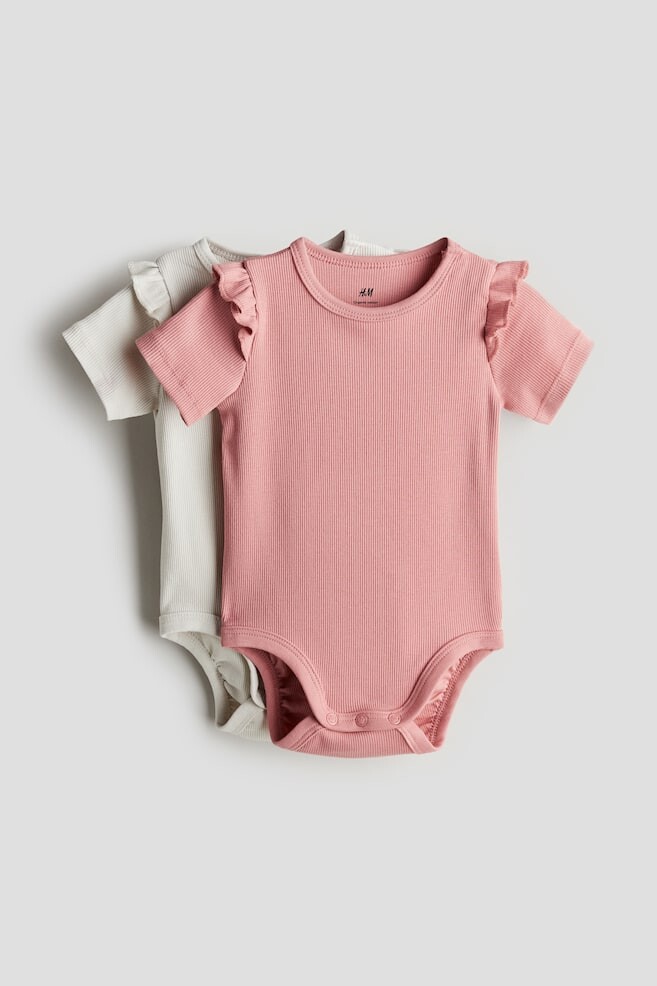 

Комплект из 2 боди в стиле пуантелл H&M, розовый