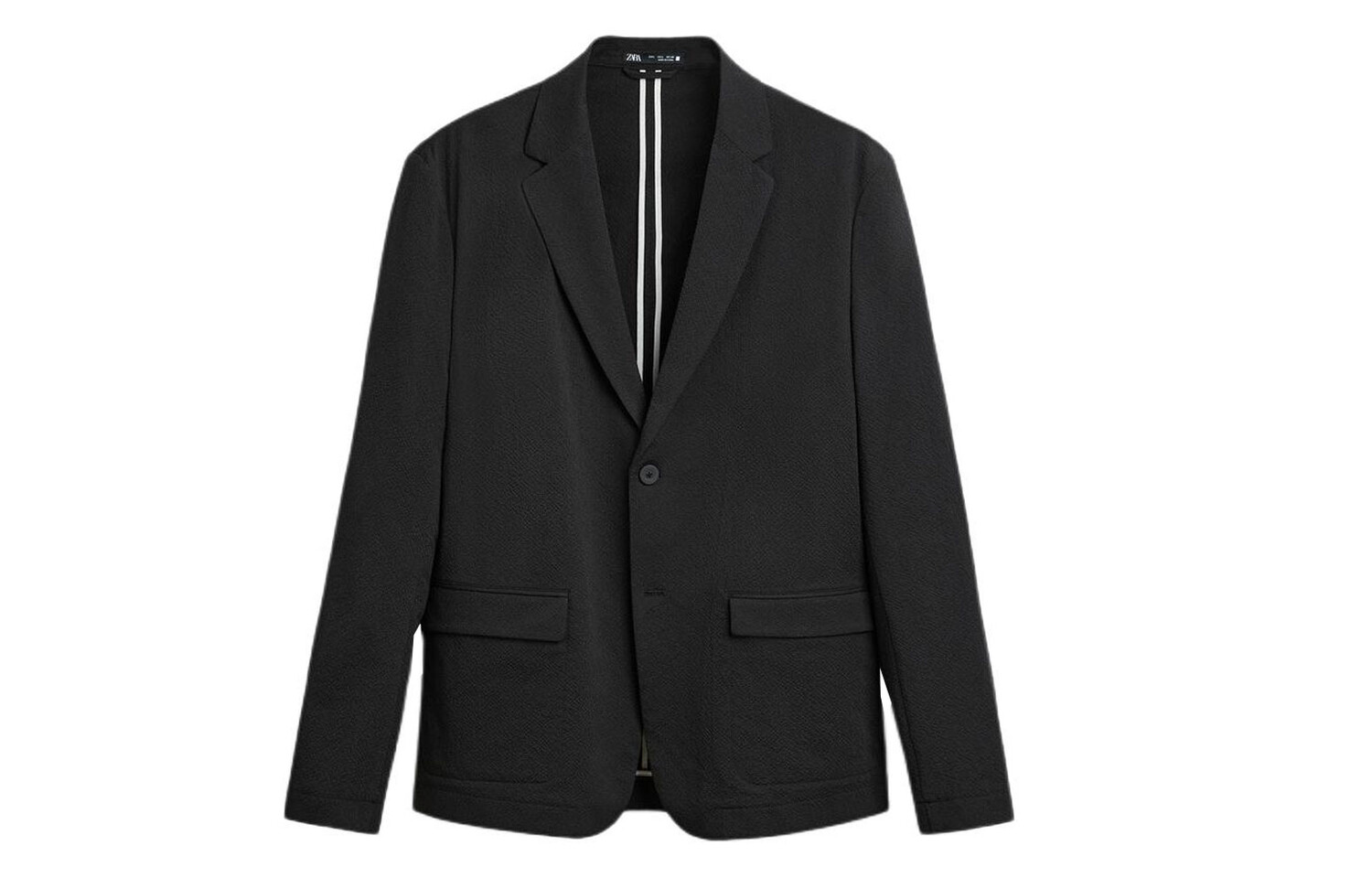

Деловой костюм мужской черный Zara, черный