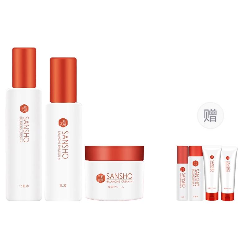 

Сыворотки, тонеры, лосьоны и кремы, кремы для глаз наборы для комбинированной кожи увлажняющие, питательные и гидратирующие SANSHO