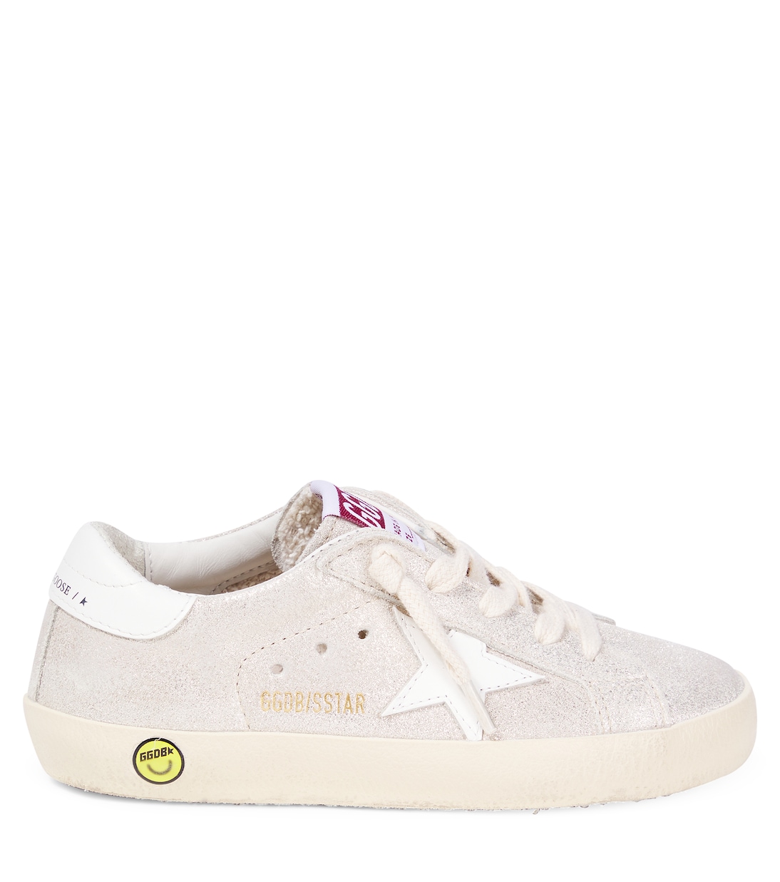 Суперзвездные замшевые кроссовки Golden Goose Kids, Sand/White — фото 3