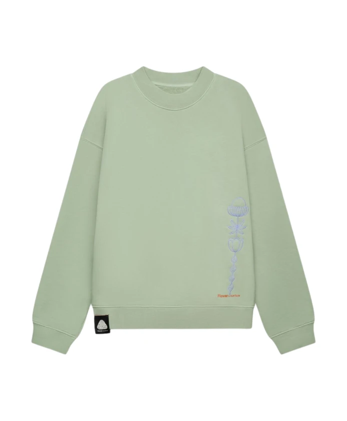 

Мягкий хлопковый свитер Baken-Soft мускусный Flower Mountain, зеленый