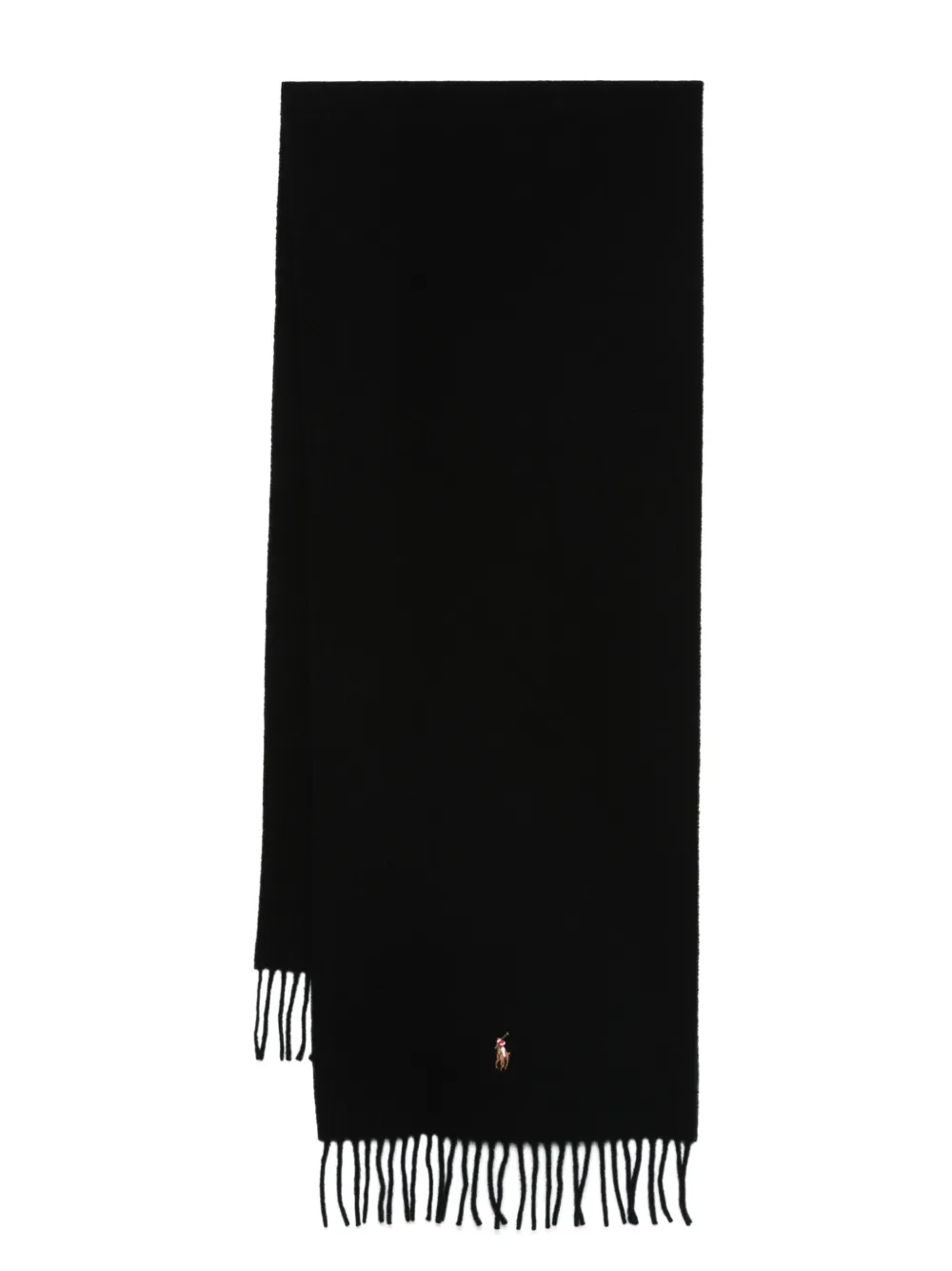 

Шерстяной шарф Polo Ralph Lauren, черный