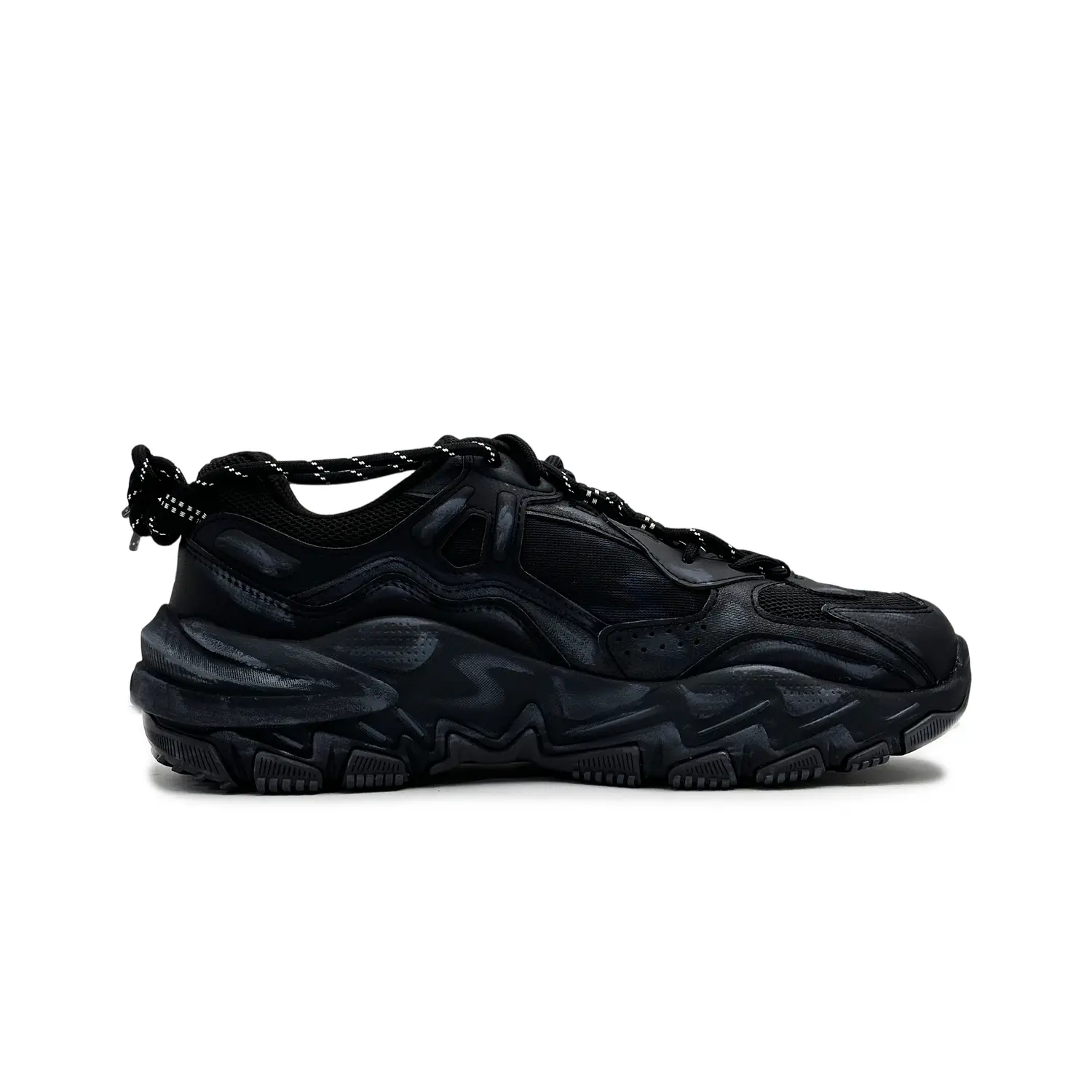 FILA Ravagement 2 устойчивые к истиранию низкие повседневные кроссовки men's black — фото 3