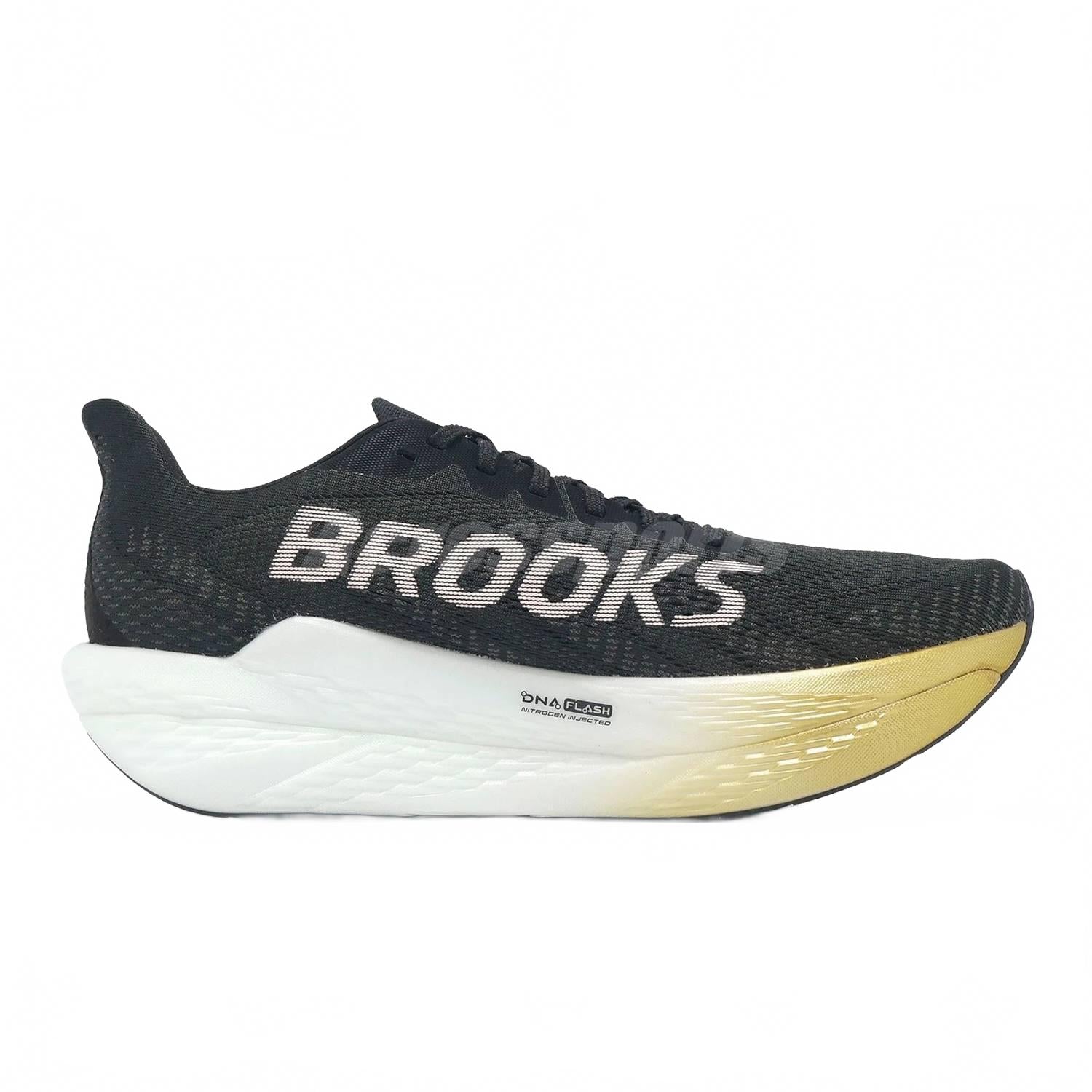 

BROOKS Мужские беговые кроссовки Hyperion Max 2 в черно-золото-розовом цвете
