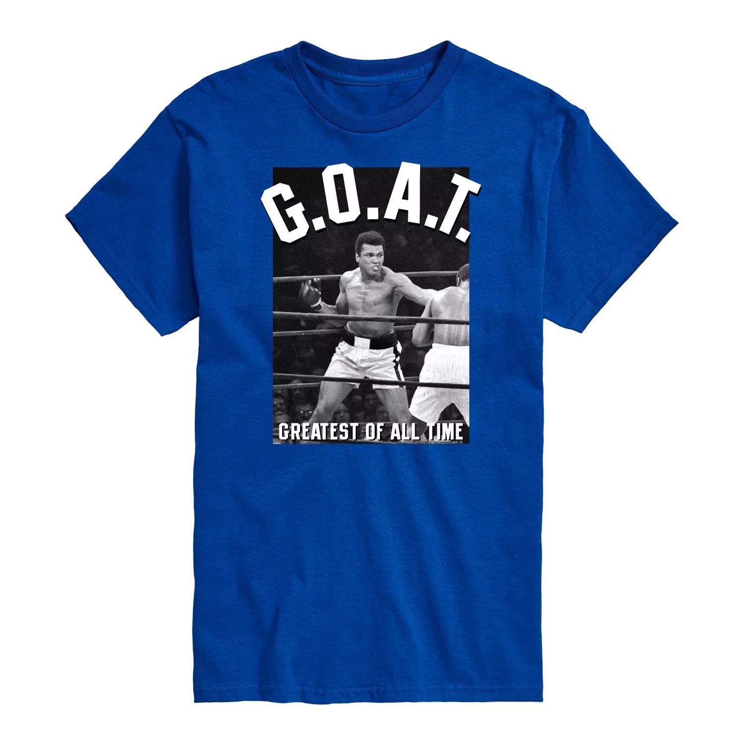 

Футболка Big & Tall Mohammed Ali Goat Tee Licensed Character, синий