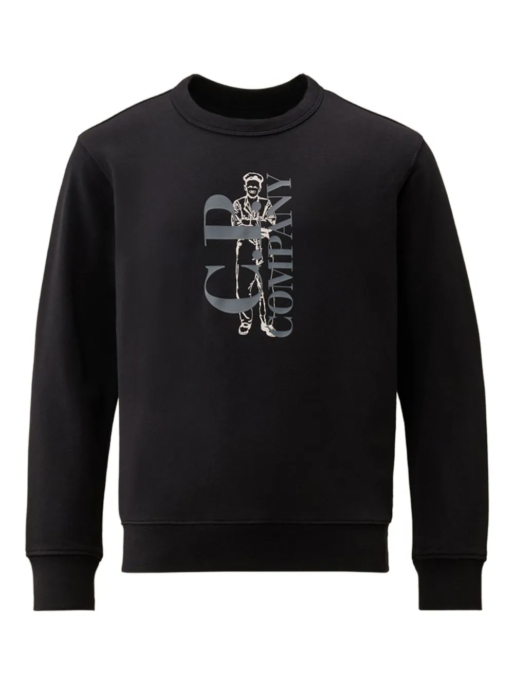 

Свитер с графическим принтом C.P. Company Kids, черный