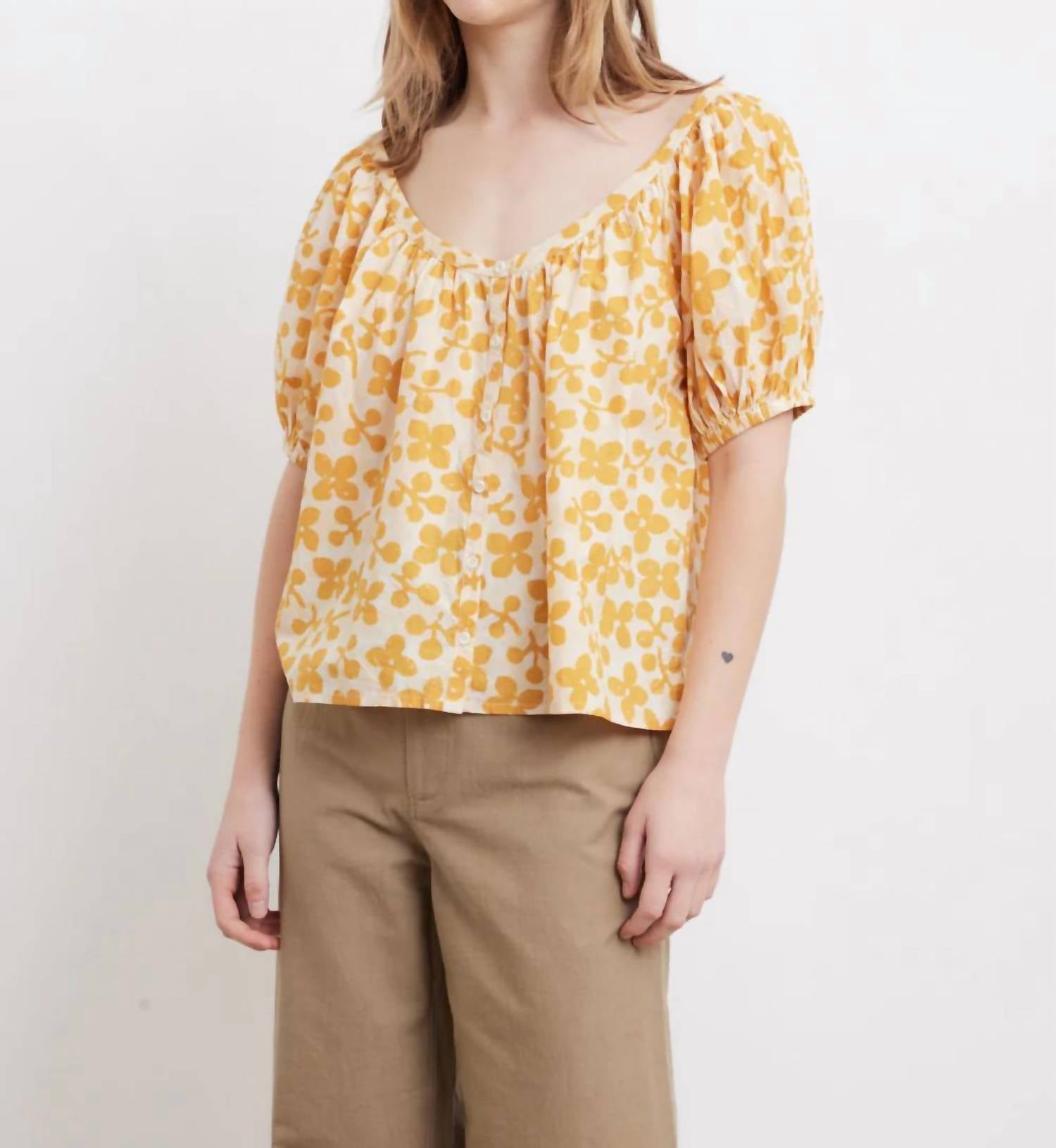 

La Lidia Топ In Resist Floral Cream APIECE APART