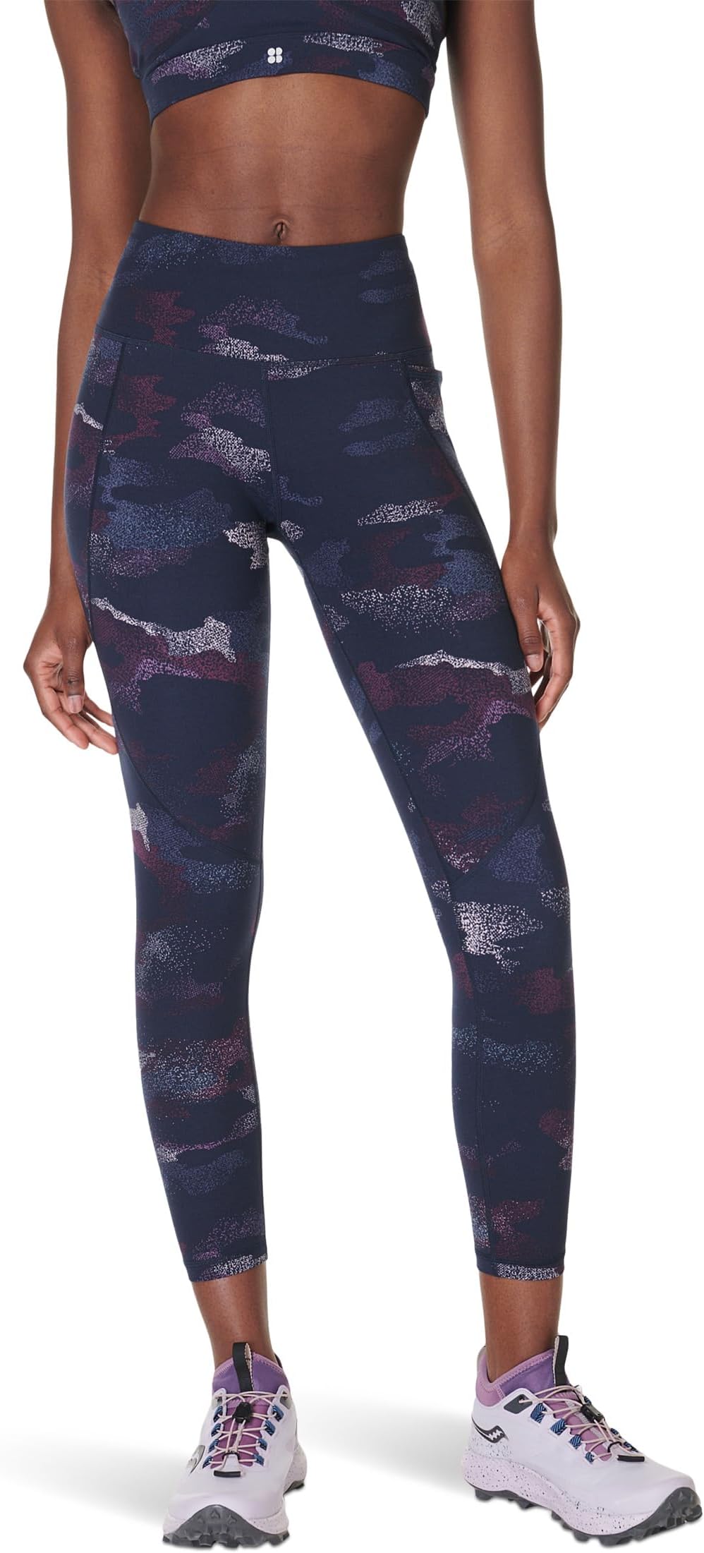 

Брюки Sweaty Betty Power 7/8 Workout Leggings, цвет Blue Spray Camo Print