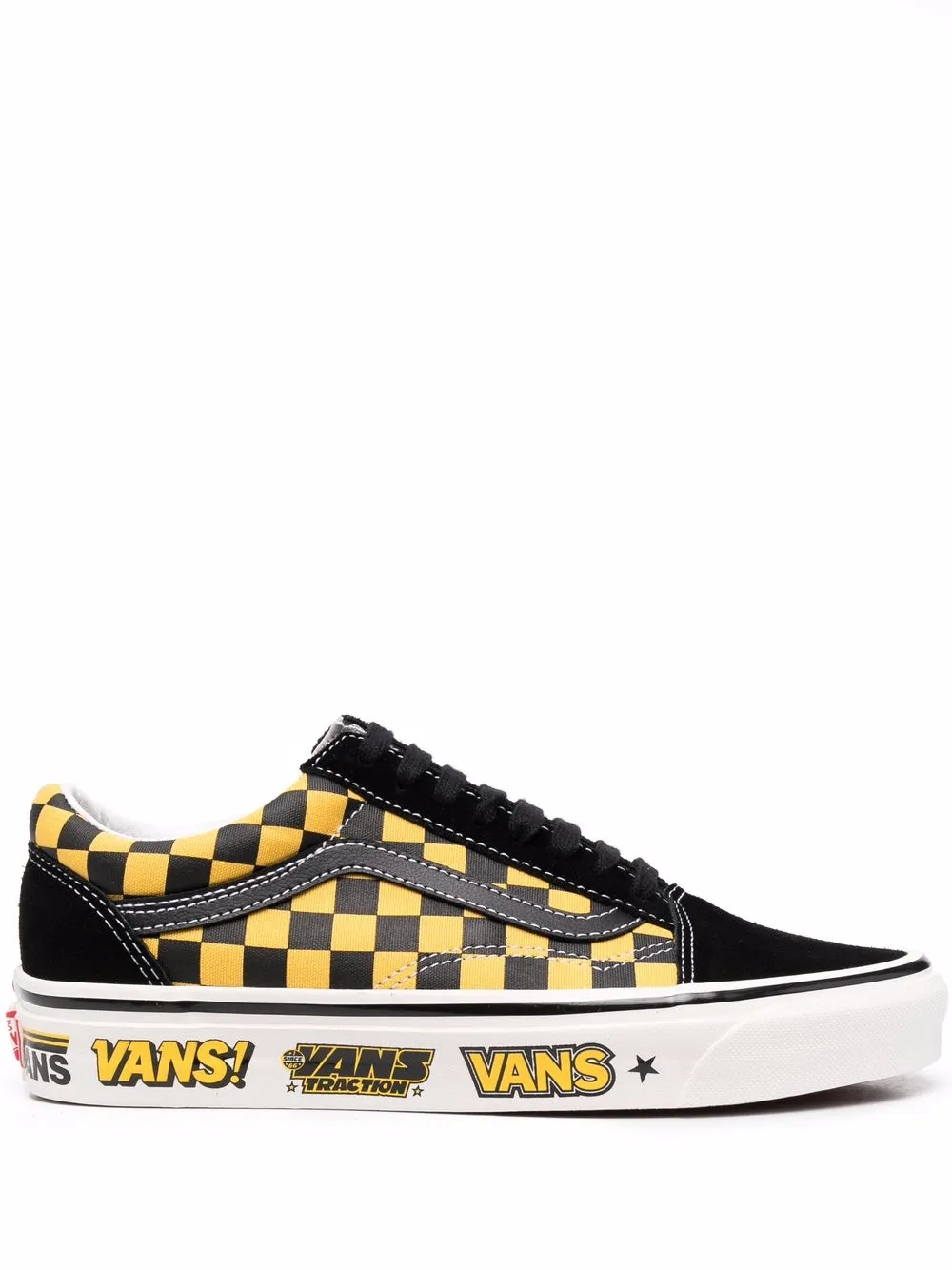

Кеды Old Skool в шахматную клетку Vans, черный