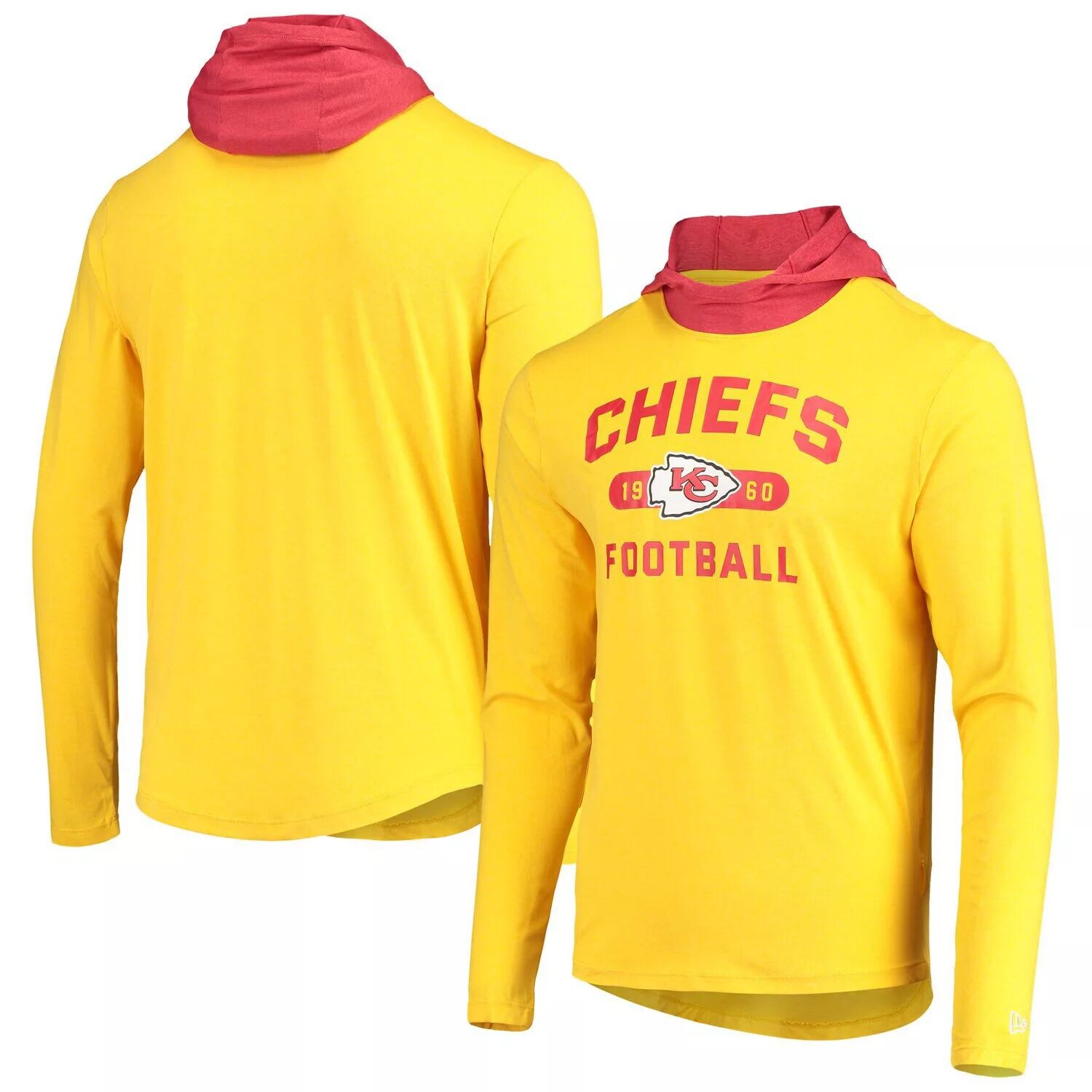

Мужская золотая/красная футболка с длинным рукавом и худи Kansas City Chiefs Active Block New Era, Красный, Мужская золотая/красная футболка с длинным рукавом и худи Kansas City Chiefs Active Block New Era