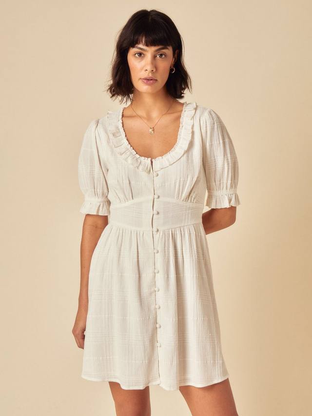 

Флосси Коттон мини-платье Nobody's Child, White