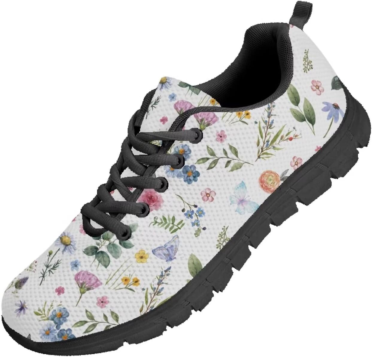 

Мужские кроссовки Funnydude Funny Print для прогулок, осенние повседневные теннисные кроссовки для путешествий, Floral