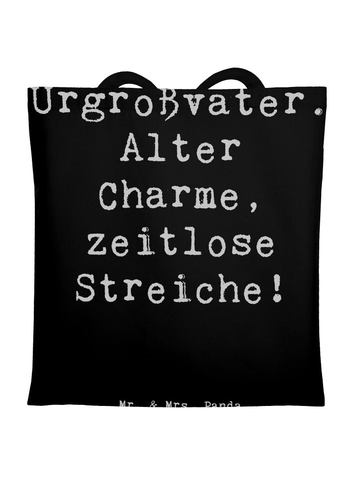 

Сумка для переноски Mr & Mrs Panda Urgroßvater Charme, черный
