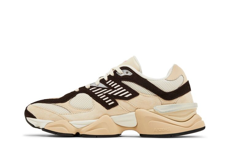 Кроссовки New Balance 9060 Emerging Brown Pack, кремовый — фото 3