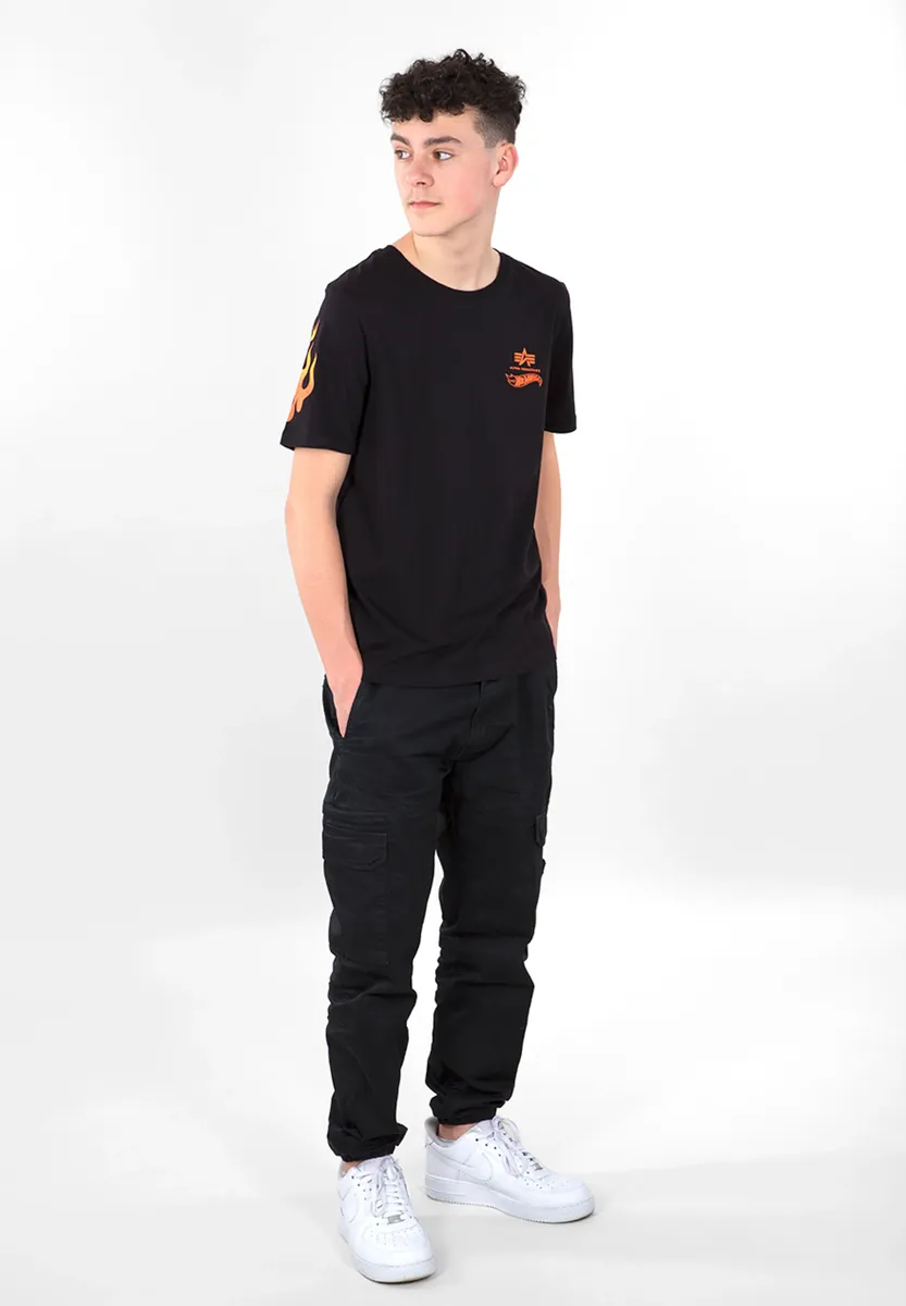 Футболка Alpha Industries " Alpha Industries Kids - Футболки Flame T Kids/Teens", черный — фото 3