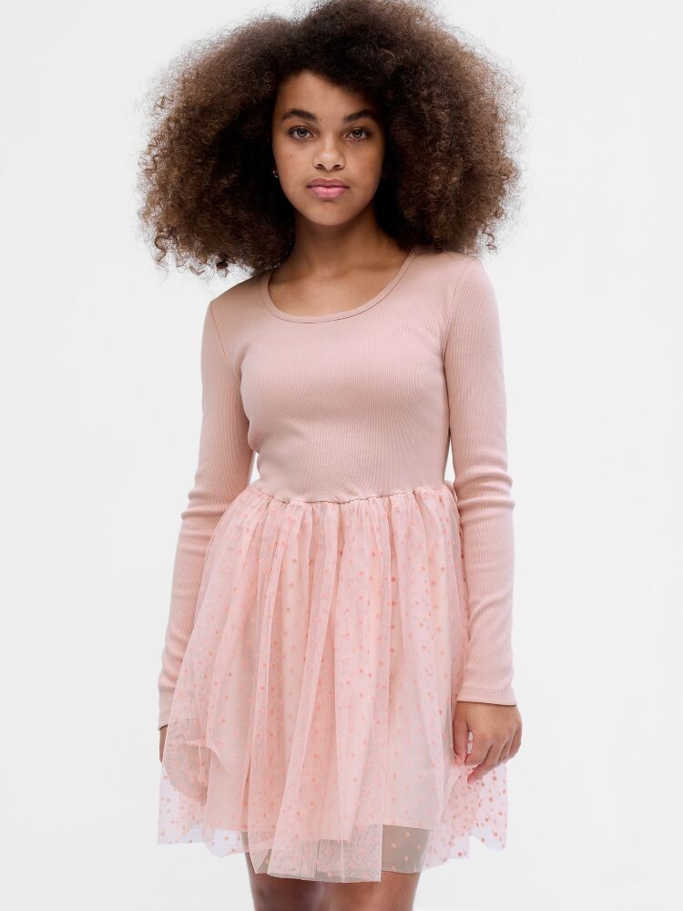 

Детское платье с тюлем Gap, розовый