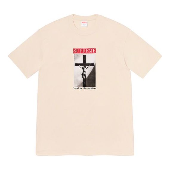 

Футболка Supreme SS20 Week 1 Loved By The Children Tee, кремовый