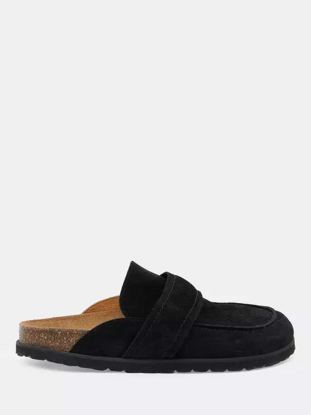 Мюли HUSH Pia Suede Padded, черный