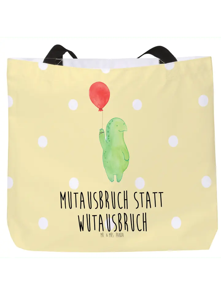 

Шоппер Mr. & Mrs. Panda, желтый пастельный