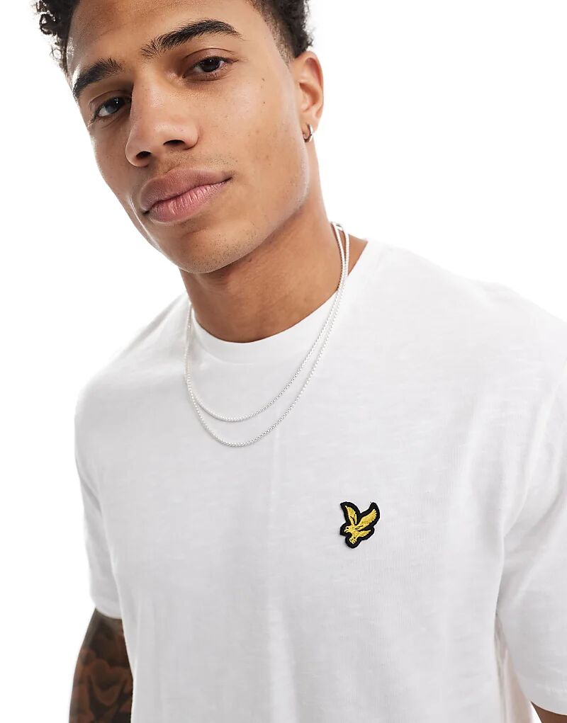 

Футболка с логотипом icon slub белого цвета Lyle & Scott