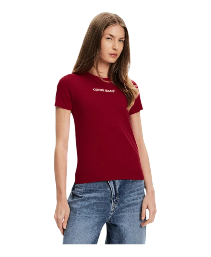 

Облегающая футболка с логотипом Guess, красный