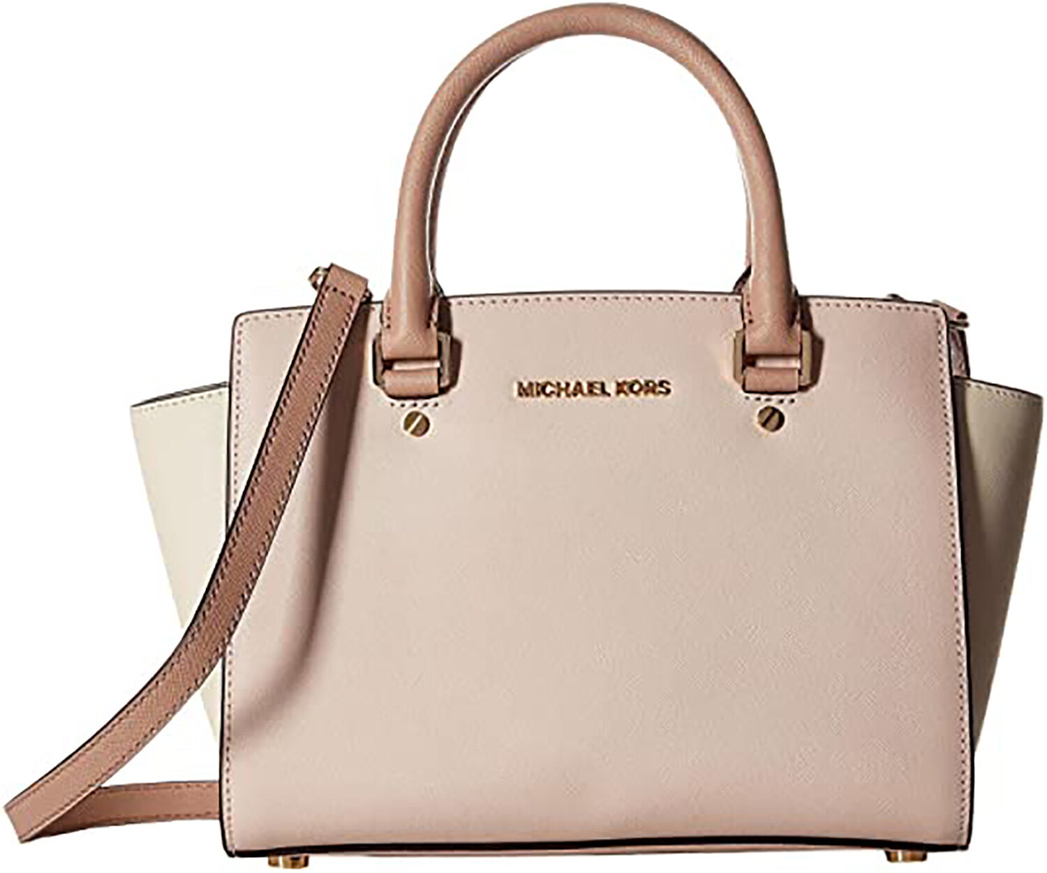 

Женская сумка-портфель на молнии Michael Kors SelmaTop (мягкая /Экрю/), цвет Soft Pink/Ecru/Fawn