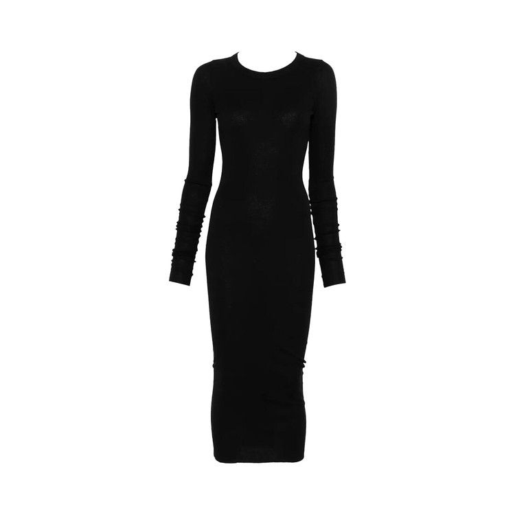 

Платье Rick Owens Abito Rib Long-Sleeve Dress, Black