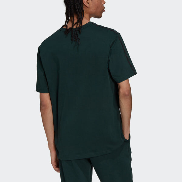Футболка оригинальные ryv logo tee свободные спортивные с круглым вырезом короткий рукав Adidas, зеленый — фото 4