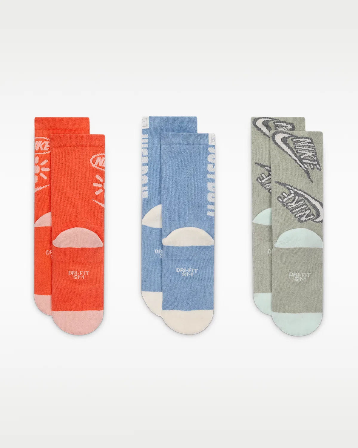Детские носки Nike Everyday Plus с мягкой подкладкой (3 пары), Multi-Color — фото 3