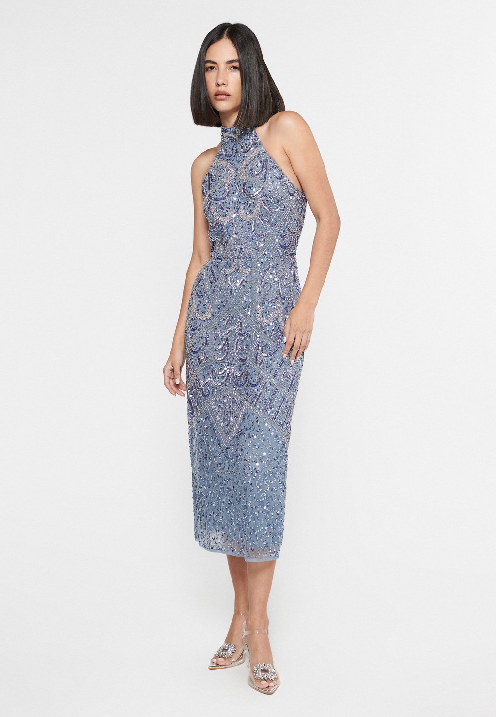 

Коктейльное/вечернее платье EMBELLISHED SEQUINS MIDI BEAUUT, синий