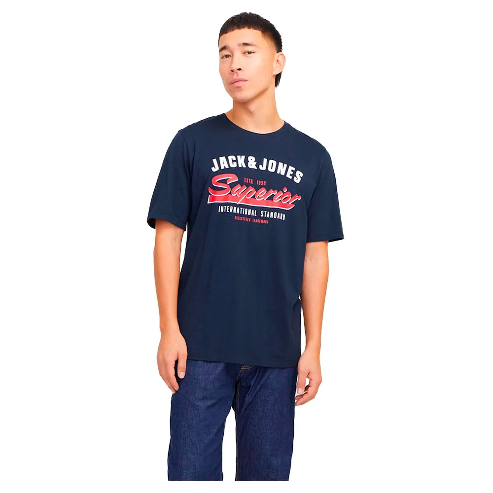 

Футболка с коротким рукавом Jack & Jones Logo, синий