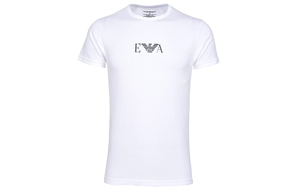 

Двухкомплект футболок с логотипом Monogram EMPORIO ARMANI, 2 штуки (белый)
